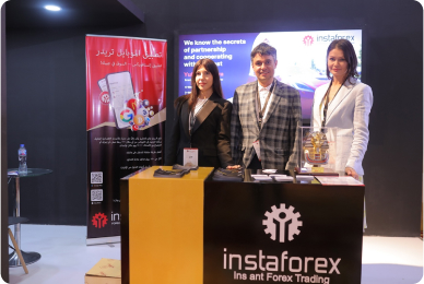 representatives and stand of the company at Smart Vision Investment Expo